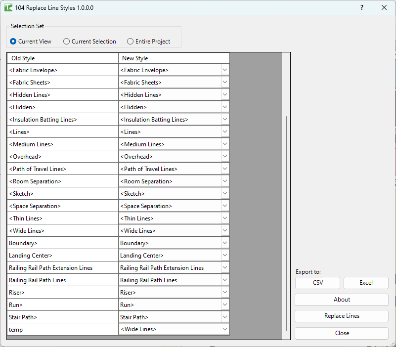 104 Replace Line Styles