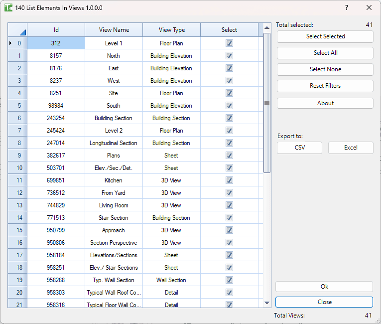 140 List Elements in Views