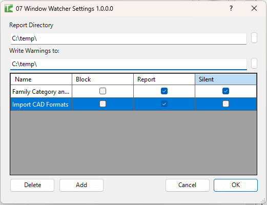 07 Window Watcher Settings