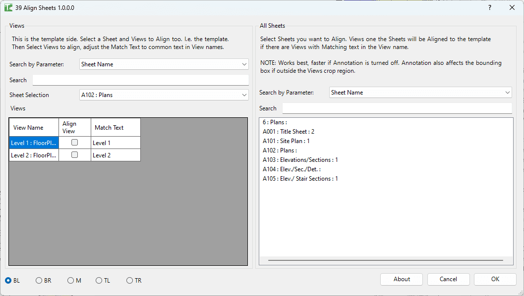 039 Align Sheets