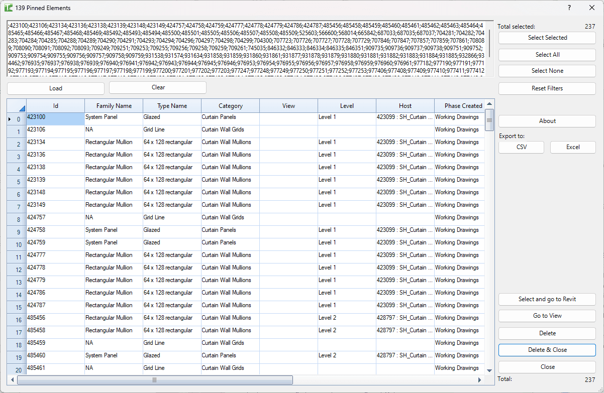 139 Pinned Elements