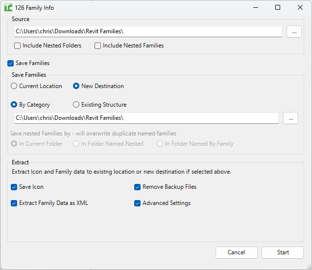 Family Info Interface