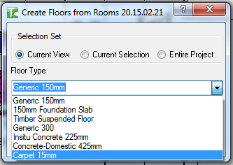 14 Create Floors from Rooms