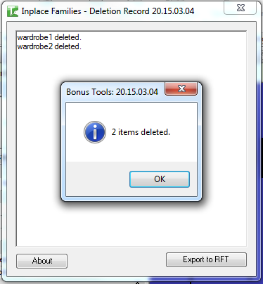 16 In-Place Family List