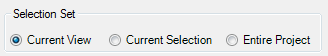 040 Copy Parameter Values — Selection Set options
