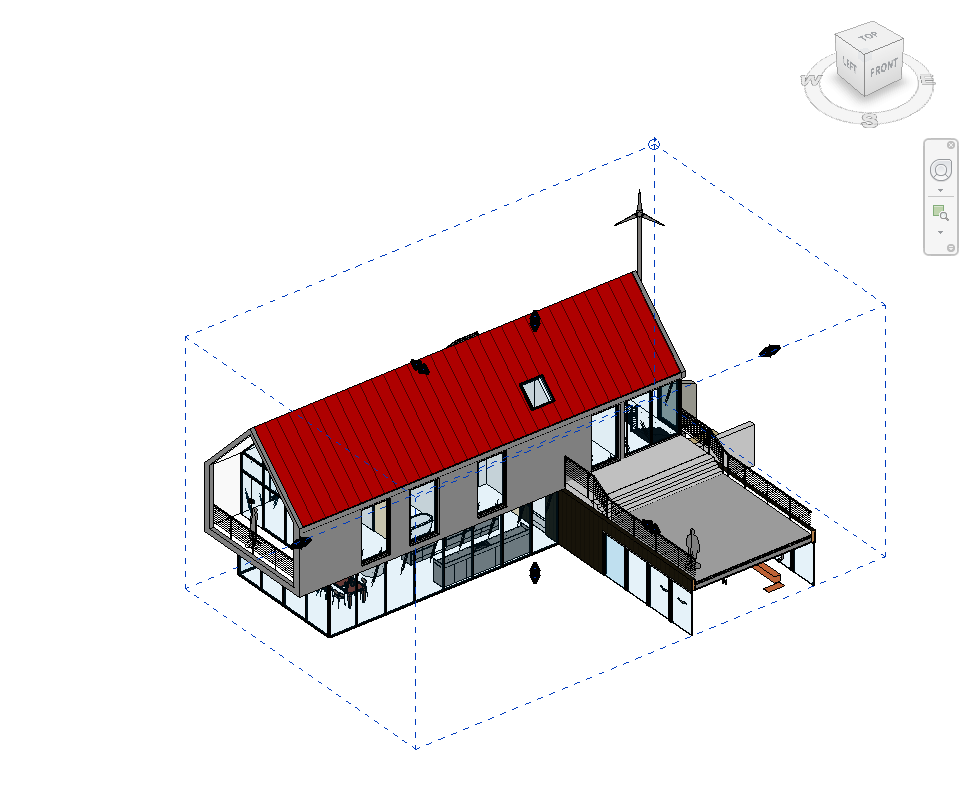 Section box now matches the Scope Box — view is clipped tightly to the defined boundary