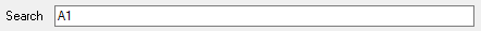 Search box with keyword typed